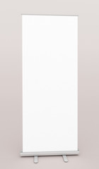 Roll up banner espositivo bianco