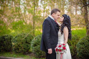 The groom and the bride