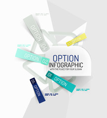 Colorful fresh sticker infographics