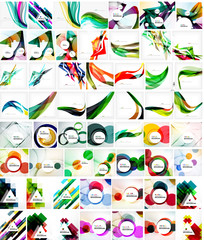 Obraz premium Mega collection of geometric abstract backgrounds