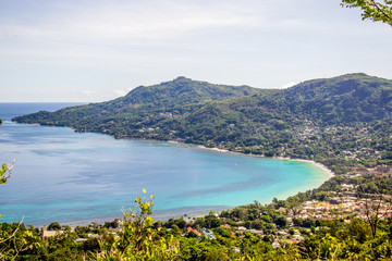 Naklejka premium Beau Vallon - Mahe - Seychelles