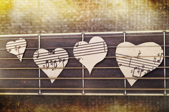 Guitar And Musical Heart