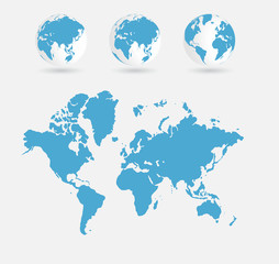 Obraz na płótnie Canvas World map