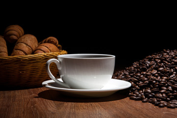 coffee sill life with cup of coffee