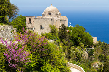 A view on historical Church of Giovanni in Erice