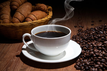 coffee sill life with cup of coffee