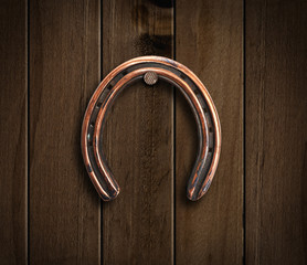 Old metal horseshoe.