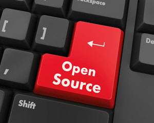 open source keyboard button