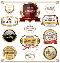 Fototapeta premium Golden labels collection