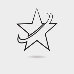 Star icon vector