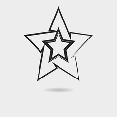 Star icon vector