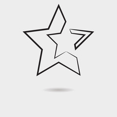 Fototapeta premium Star icon vector