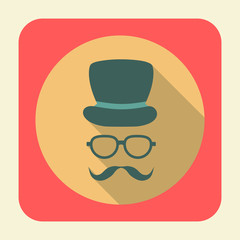 Gentleman flat icon.