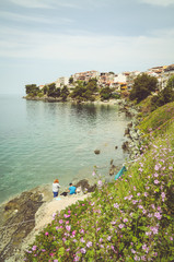 Sea coast landscape