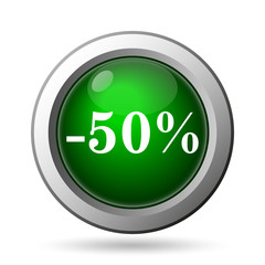 50 percent discount icon