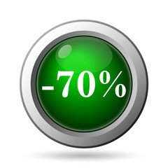 70 percent discount icon