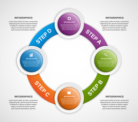 Abstract infographic design template.