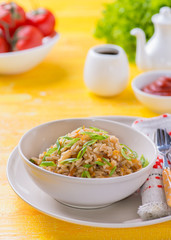 Fried rice with vegetables