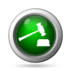 Judge hammer icon