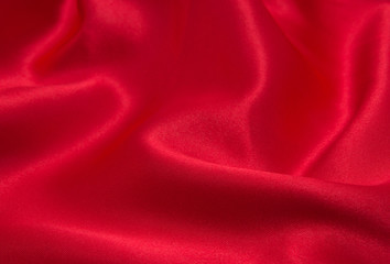 red satin or silk fabric 