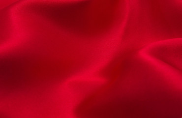 red satin or silk fabric 