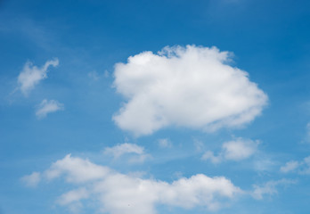 Obraz na płótnie Canvas blue sky background with white clouds