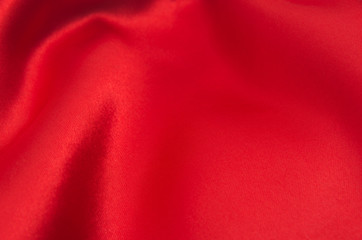 red satin or silk fabric 