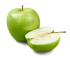 Apple, Fruit, Green.