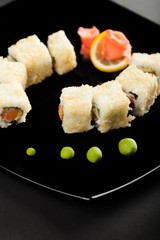 Sushi, Plate, Isolated.