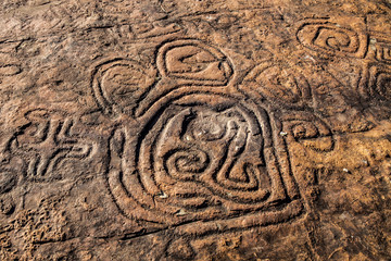 Rock Paintings At The Dominican Republic