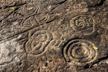 Rock Paintings At The Dominican Republic