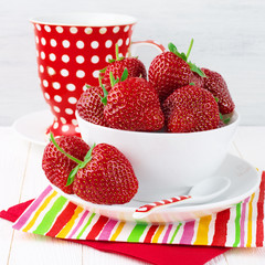 Strawberries in bowl