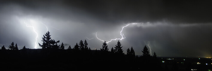 An August Thunderstorm In the Mid Willamette Valley