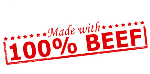 One hundred percent beef