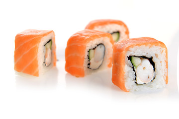 sushi with salmon