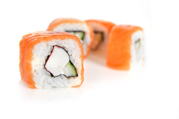 sushi with salmon