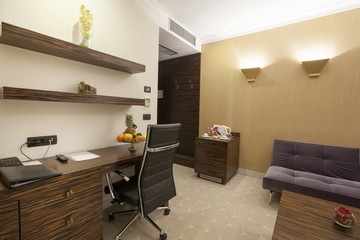 Interior of a hotel room