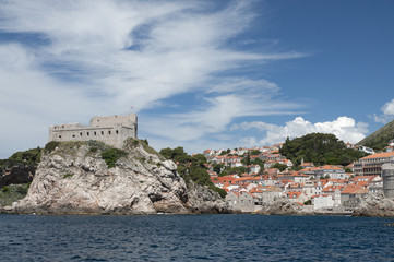 Fototapeta na wymiar Lovrijenac fortress outside Dubrovnik