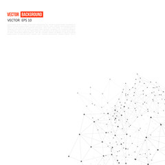 Vector network background abstract polygon triangle. 