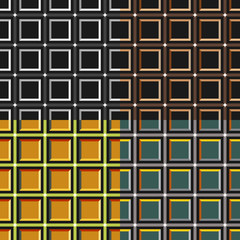 Seamless pattern of squares