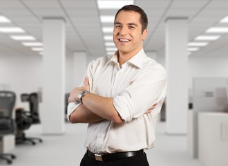 Fototapeta premium Men, Business, Isolated.