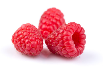 raspberry isolated on white background