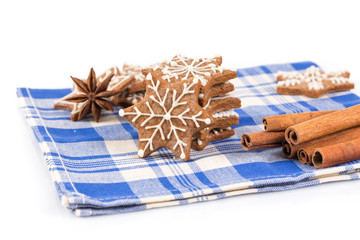 Hand-made Christmas gingerbreads