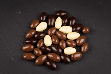 almonds in chocolate