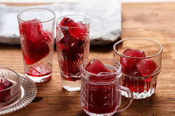 Frozen hibiscus tea