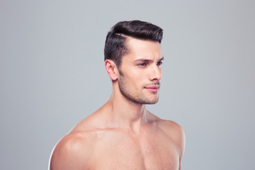 Fototapeta premium Portrait of a thoughtful handsome man