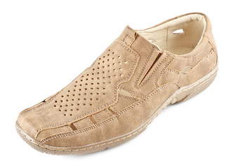 Beige Suede Shoe