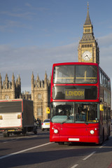 Obraz na płótnie Canvas UK - London - Red Double Decker Bus