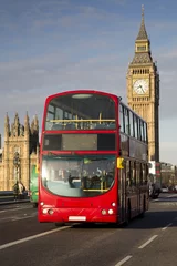 Foto op Canvas VK - Londen - Rode dubbeldekkerbus © Alessandro Lai