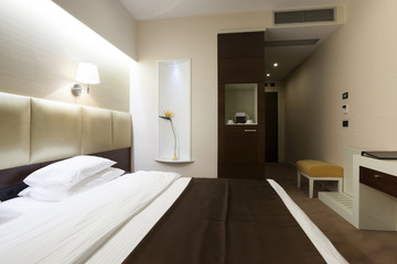 Elegant bedroom interior
